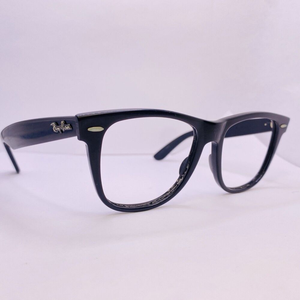 Vintage B & L Ray-Ban Wayfarer II Authentic Frames Black 53 MM Large